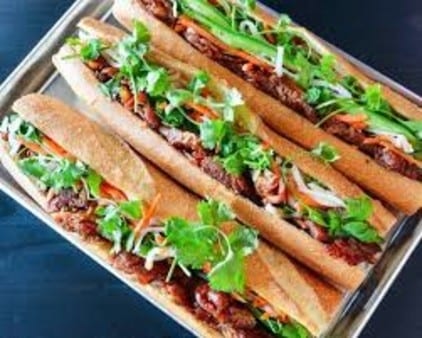 Vietnamese Bread Grilled (Pork, Chicken, or Beef).