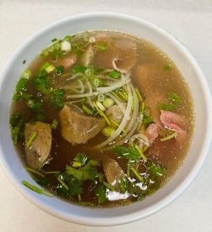 Pho with Rare Steak & Beef-Ball.