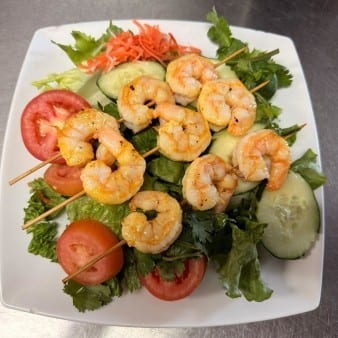 Salad Grilled Shrimp.