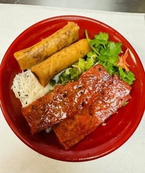 Grilled Viet Pork Sausage, Egg Rolls Vermicelli.