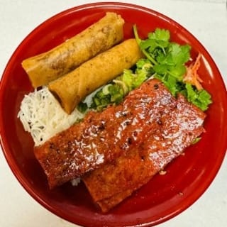 Grilled Viet Pork Sausage, Egg Rolls Vermicelli