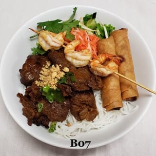 Grilled Shrimp, Pork, & Egg Roll Vermicelli