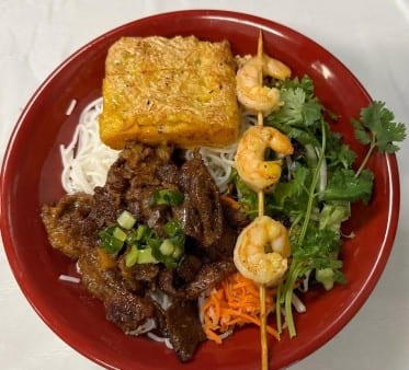 Pork, Shrimp, Shrimp in Tofu Skin Vermicelli.
