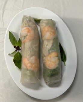 Shrimp Pork Spring Rolls.