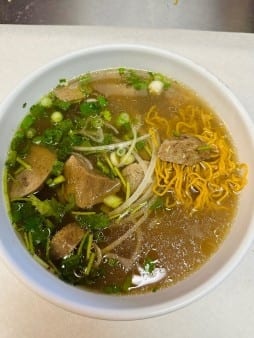 Egg Noodle with Beef Ball.