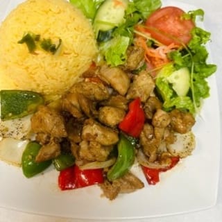 Diced Garlic Teriyaki Chicken Butter Rice