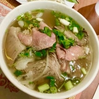 Pho with Rare Steak & Flank