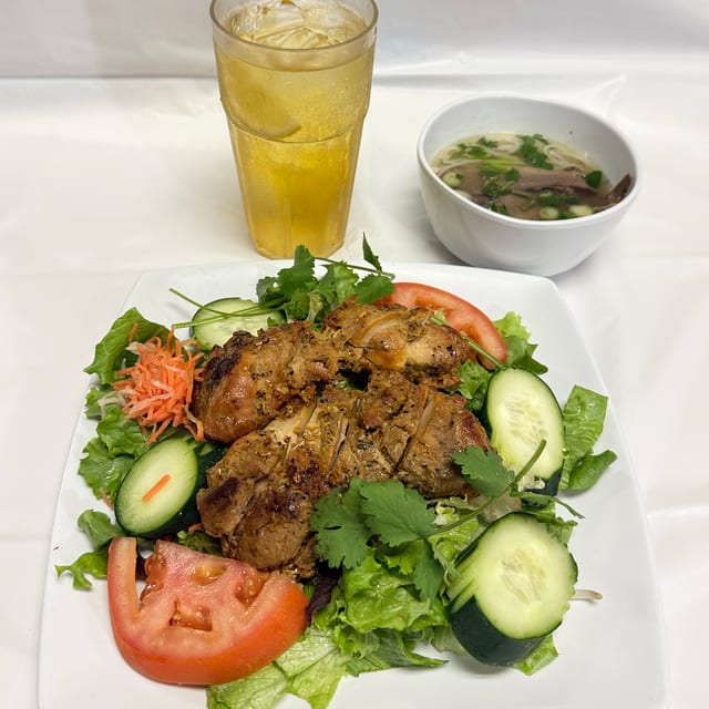 Pho Brisket / Grilled Pork, or Grilled Chicken Salad Plate.